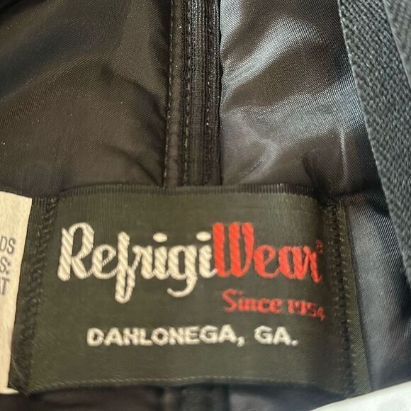 Vintage RefrigiWear Insulated Carpenters Overalls Adult XL Puffer Blue Work Wear - Picture 8 of 11